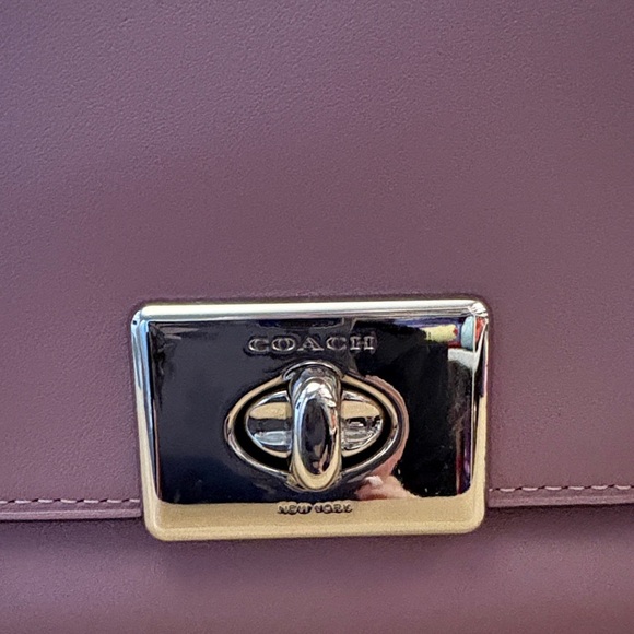 Coach Lavender Crossbody Bag with Silver Accents EUC - Picture 2 of 14